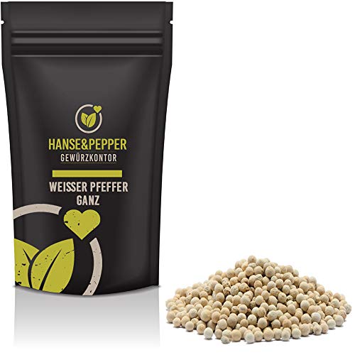 1kg Pfeffer Weiß ganz Pfeffermühle Pfefferkörner weißer Pfeffer natürlich vom Hanse&Pepper...