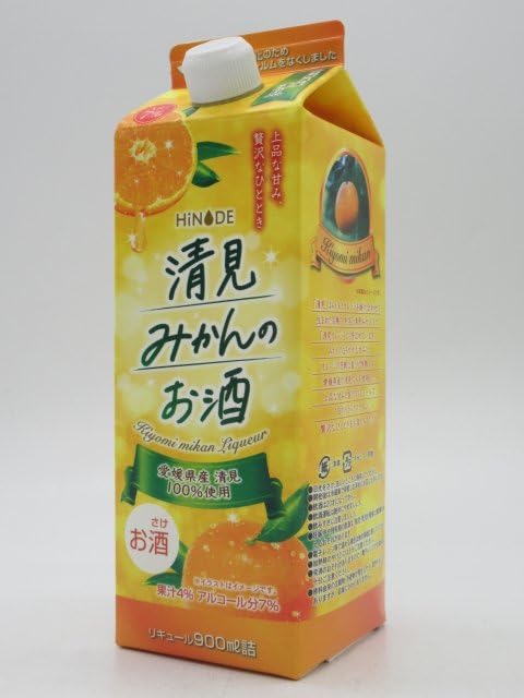 Amazon.co.jp: キング 愛媛県産清見みかん酒 紙パック 900ml : 食品