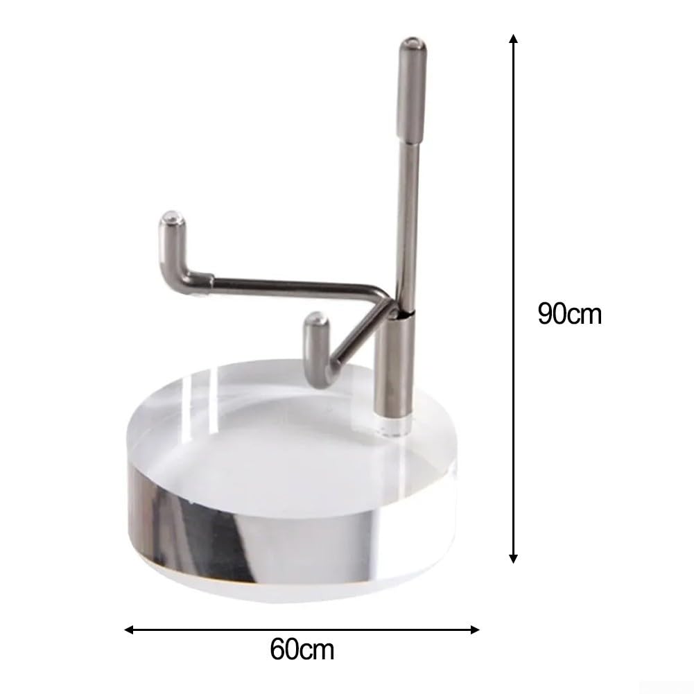Wenqik 4er-Set Acryl-Präsentationsständer Mit Metallarmen – Für Mineralien, Schmuck, Sammlerstücke