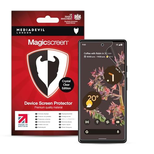 MediaDevil Screen Protector for Google Pixel 8a [Made in UK] - Ultra-Tough Glass-Free Edition 2-Pack
