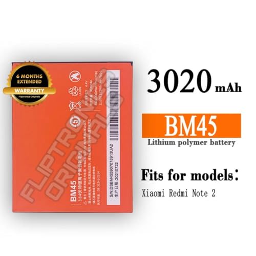 Image of BM45 Battery for Redmi Note 2 Battery with 6 Month Warranty****(U264)