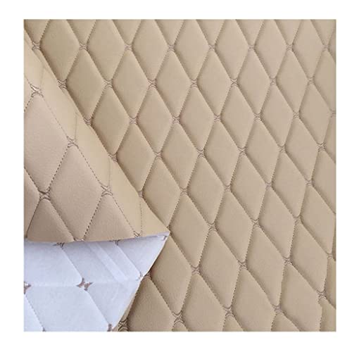 Similicuir au mètre beige 1m60 de large pour rénovation de canapé et siège auto