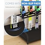 Ski Storage Rack for Garage — Freestanding Ski Holder for 4 Pair Skis, Boot, Helmet, Goggles, Indoor Snowboard Rack Organizer Stand for Home, Shed, Basement, Black - Image 4