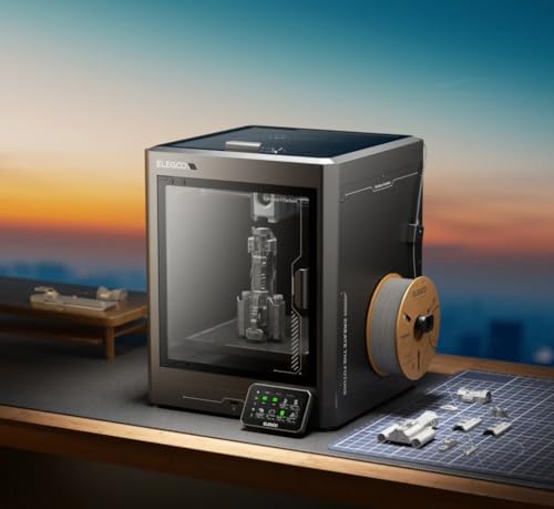 Image of ELEGOO Centauri Carbon High-Speed Resin 3D Printer with 10K Monochrome LCD, Auto Leveling, Large Build Volume, Dual Z-Axis Linear Rails, Wi-Fi Connectivity, and Advanced Cooling System.