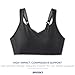 Brooks Women's Convertible Sports Bra for High Impact Running, Workouts & Sports with Maximum Support - Asphalt - 32 DD