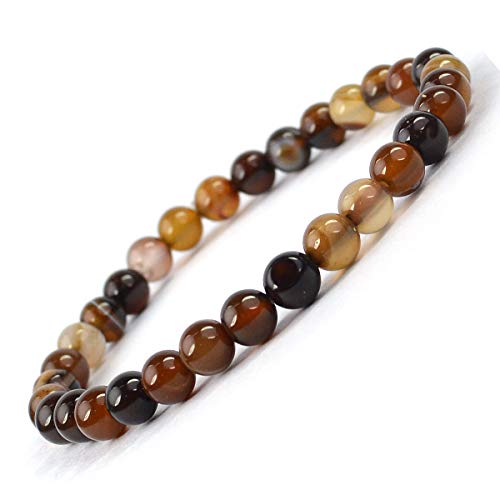 Image of Reiki Crystal Products Natural Crystal Stone Bracelet 6 mm Round Beads for Men & Women | Gemstone Jewellery Bracelet | Reiki Charged | Multiple Stone Variants Available
