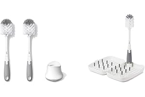 OxO Tot On-the-Go Drying Rack and Bottle Brush Set