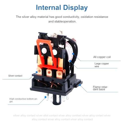 MK2P-I AC 220V Gereral Purpose Relais Binghe 230v Allzweckrelais, koppelrelais 230v, Relais Coil DPDT 8 Pin mit Steckklemme Buchse PYF83A