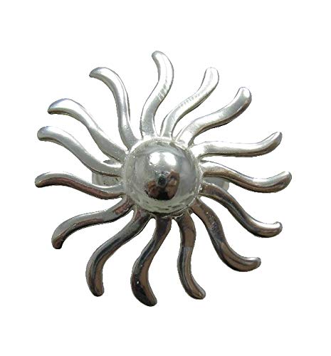 Bague en argent massif 925 anti-ternissement Empress Soleil R001174