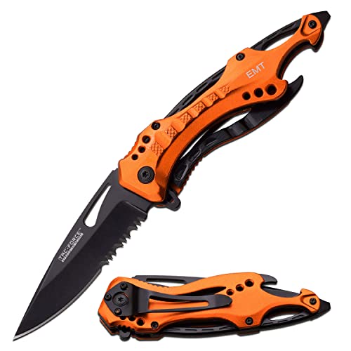 Tac-Force Folding Pocket Knife, 3.25-inch Serrated...