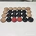 24 Veneer wood Carrom Coins 8mm with 2 Striker Included | Professional Carom Board Game International Tournament Champion Coins | (Veneer Wood Coins 8mm - 24 coins +2 strikers)