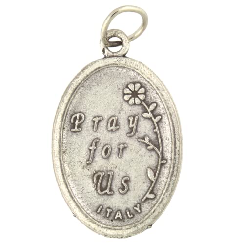 Needzo Saint Joseph Religious Medal, Pray For Us Devotional Charm for Fathers Gift, 1 Inch, (Pack of 3)3