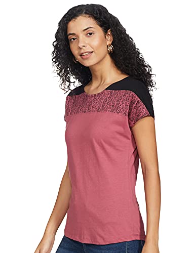 Image of Max Women Women Striped Round Neck T-Shirt