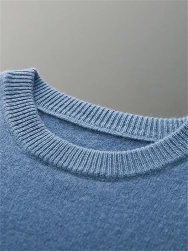 Men's 100 Percent Wool Pullover Sweater Casual Crew Neck Knit Warm Soft Pullover3