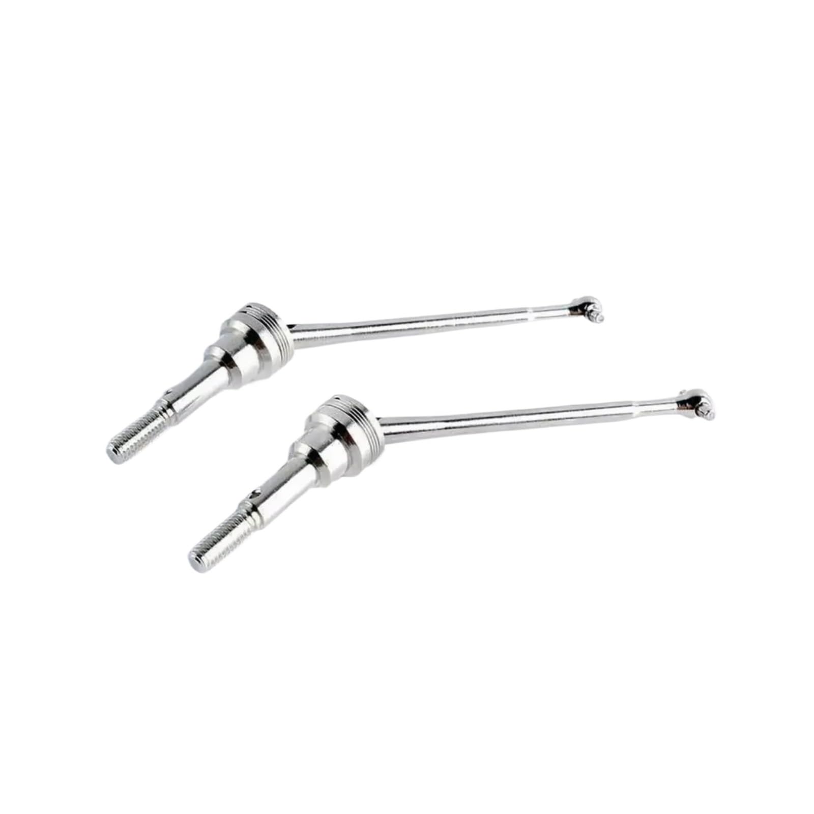 RC Drive Shafts For WLtoys 12428 12423 1/12 2pcs Metal Front Drive Shaft CVD 0090 RC Car Crawler Short Course Upgrade Replacements Parts(Silver)