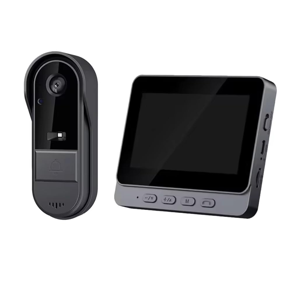Domofon Dzwonek do drzwi Night HD-Vision 4,3-calowy ekran IPS wodoodporna kamera dzwonka do drzwi inteligentne bezpieczeństwo w wideo firmy Bell