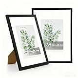 Photo Gallery goldeluxe cornici a4 in legno nero set da 2 – cornice foto a4 per poster, certificati, opere d’arte e decorazioni da parete o tavolo Photo Gallery goldeluxe cornici a4 in legno nero set da 2 – cornice foto a4 per poster, certificati, opere d’arte e decorazioni da parete o tavolo