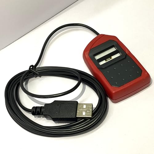 Image of Morpho E3 L1 MSO-1300 E3 Biometric Fingerprint Scanner with RD Service & Version Device (Red) | with High Secured Technology
