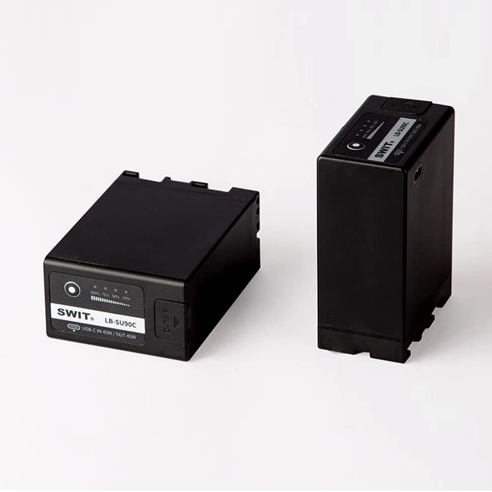 Batteria SWIT LB-SU90C BP-U, capacità 90W/6.2Ah batteria per fotocamera serie BP-U, D-tap e USB-C con protezione multi-circuito