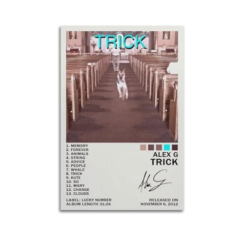 szzmyo Poster Alex G - Impression sur toile moderne et esthétique - Pour chambre à coucher, salon - 20 x 30 cm - Sans cadre