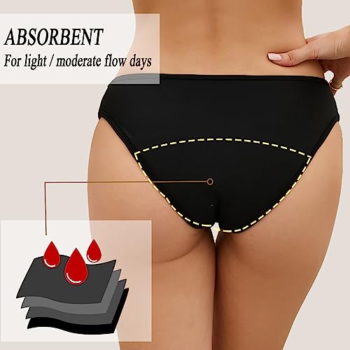 Leoparts Period Swimwear Leakproof Bikini Bottoms Low Rise Swimuit Bottom Briefs for Teen Girls Women3