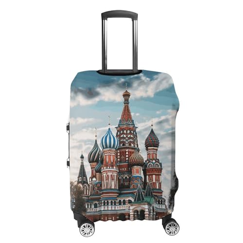 Travel Luggage Cover Washable Suitcase Cover St Basil Cathedral Red Square Fashion Suitcase Protector Carry On Luggage Covers Protector Suitcase Fits 19"-32" Luggage4