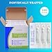 100Pack 32 Gauge 0.2 inch(4mm) Needle with Cap Luer Lock Industrial Accessories Needles for Scientific Labs, Measuring and Refilling, Individually Wrapped
