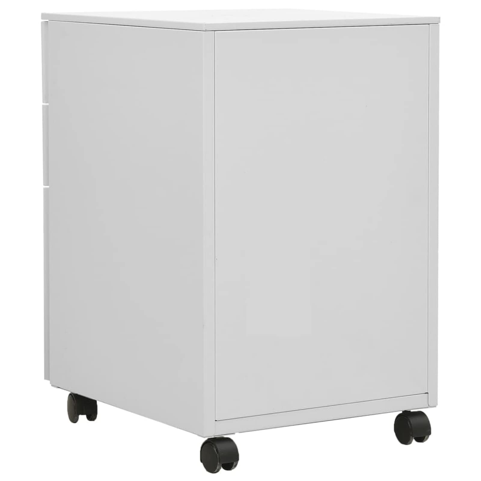 GuyAna Schedario Mobile Grigio Chiaro 39x45x60 cm in Acciaio,Schedario,Schedario da Ufficio,Mobiletto per Documenti