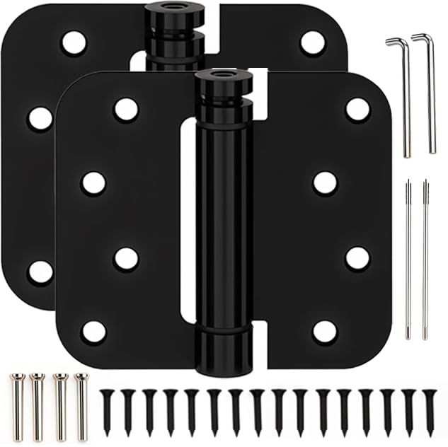 Performore 4-Inch Matte Black Hinges