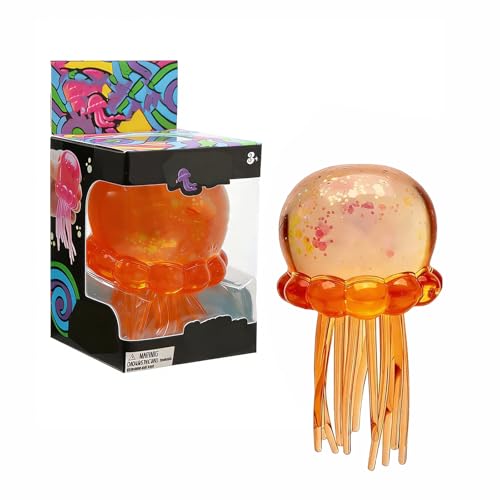 Nee doh Jellyfish Squeeze Toys, Drop Malt Sugar Balls Relieve Stress, Sensory Toy with a Super Solid Squish for Adult, Squishy Ultra Squishy and Moldable Slow Rise