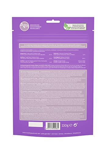 DOKAS Getreidefreier Premium Snack mit Hühnerbrust & Fisch für Hunde – Ideal für zwischendurch, 220 g (6er Pack)