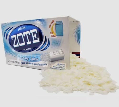 Whith Zote Saop Is The Best Saop For Laundry Flakes All Natural Detergente Saop 17.6oz/500g