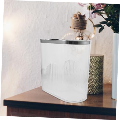 Cabilock bote de basura transparente rectangular para cocina miniatura 4