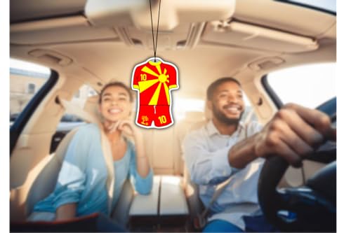 GLÜCKSBLATT premium Auto Duft Trikot Car Perfume MACEDONIA Nordmazedonien Mazedonien