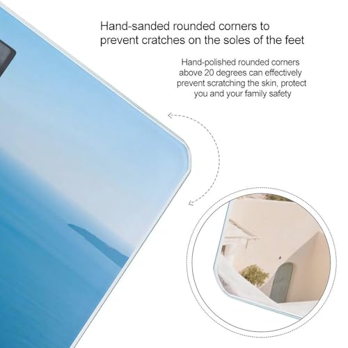Báscula digital VTCTOASY Santorini para baño 400 lb miniatura 4