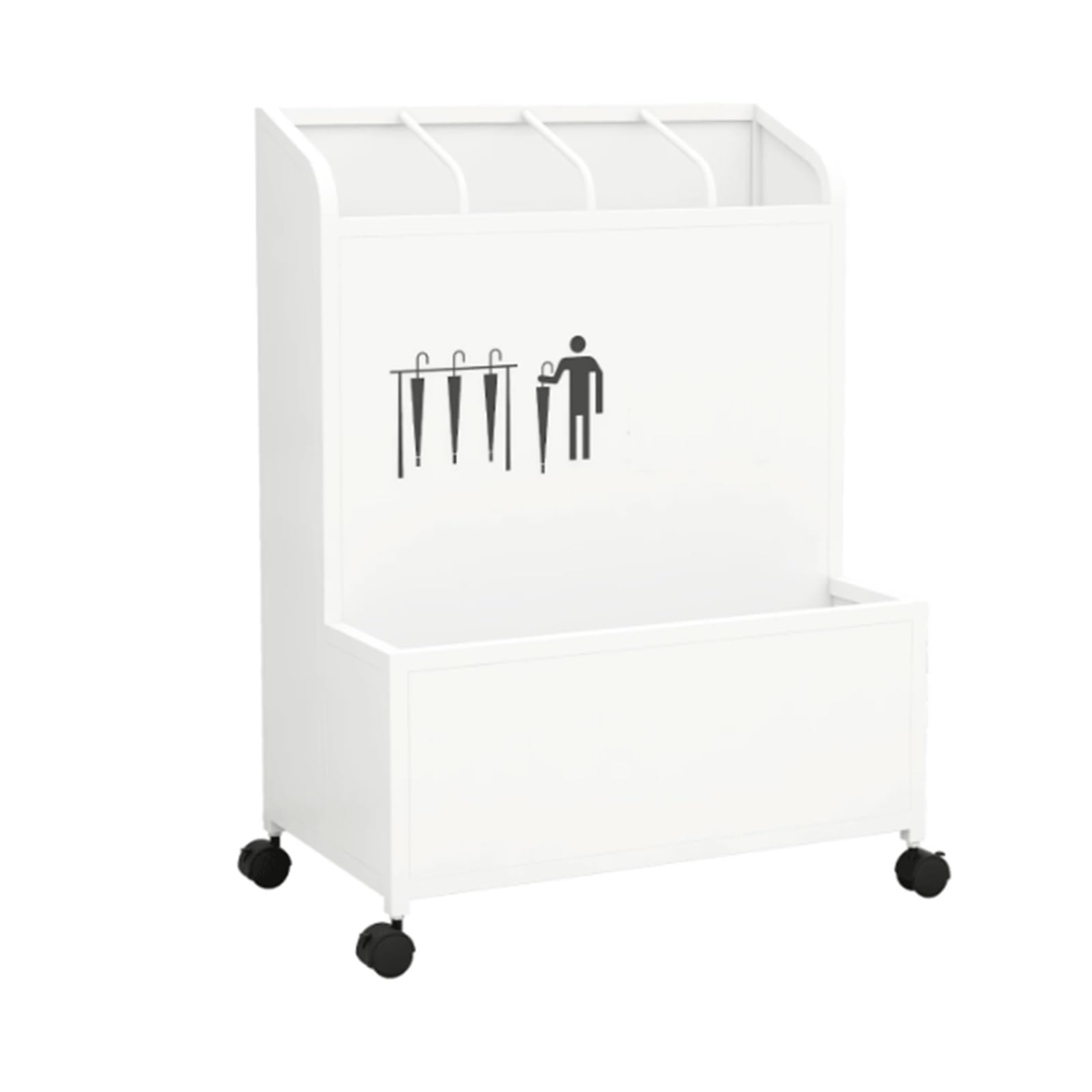 CFY652 Umbrella rack Umbrella Stands And Storage Racks: The Perfect Choice For Hotel Lobbies, Retail Stores, And School Classrooms Office(White,Large)