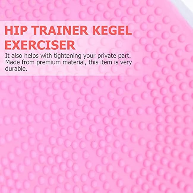 Hemoton Hip Exerciser Crotch Trainer for Women Compact Muscle Toning Device for Lightweight and Portable Bottom Muscle Training Equipment Pink