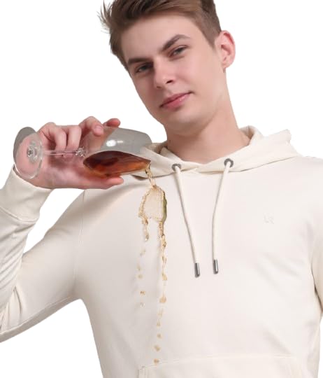 Image of TURMS Anti Stain Men's Hoodie | Anti Odor Water Repellent | Cotton Blend Casual Travel Edition Hooded Sweatshirt | Winter Wear Pullover