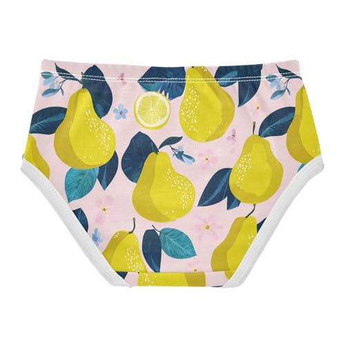 Wusikd Pear Leaf Girls' Underwear Cotton Girls Briefs Soft Toddler Underwear 2T2