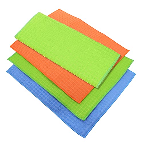 STOBAZA 4pcs Placemat Drying Rack Mat Elastic Anti-Slip Mat Waterproof Desk Mat Comfortable Absorbent Mat Heat Absorbent Mat Portable Soeaker Dry Surface Cup Mats Table Pad Fiber