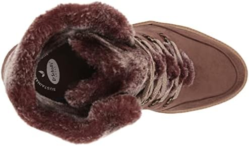 Dr. Scholl's Shoes Women's J Furry Ankle Boot, Chocolate, 9 | Image 4