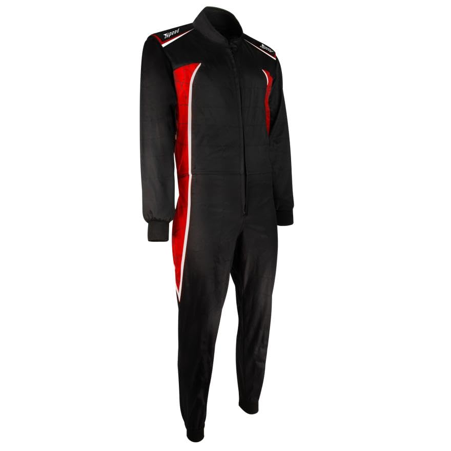 Kart-Overall DETROIT 2.0 schwarz/rot/weiß