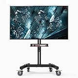 Photo Gallery supporto tv mobile - supporto tv per carrello porta tv resistente, carrello tv mobile con ruote, supporto tv con ripiano regolabile in altezza, per tv da 40-60 pollici, portatile per casa e ufficio, Photo Gallery supporto tv mobile - supporto tv per carrello porta tv resistente, carrello tv mobile con ruote, supporto tv con ripiano regolabile in altezza, per tv da 40-60 pollici, portatile per casa e ufficio,