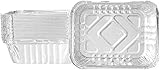 TYH Supplies 20-Pack 5 x 4 Inch Aluminum Foil BBQ Grease Pans Compatible with Napoleon Grills...