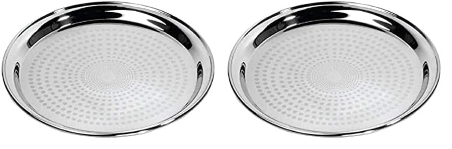 Royalford Group Round Plate - Silver (Pack of 2)