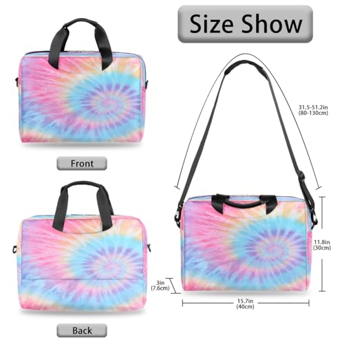 Bolso para portátil de 16 pulgadas Ethnic Pink Tie-dye miniatura 6