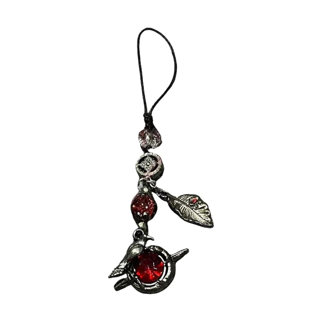 Jsghgdf Unisex Style 1 Unique Crow Phone Charm Keychain Versatile Crow Mobile Accessory Hanging Pendant For Unique And Creative Outfits