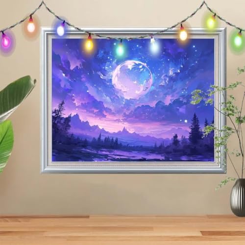 Diamond painting complet ciel étoilé pour sublimer votre décoration de salon