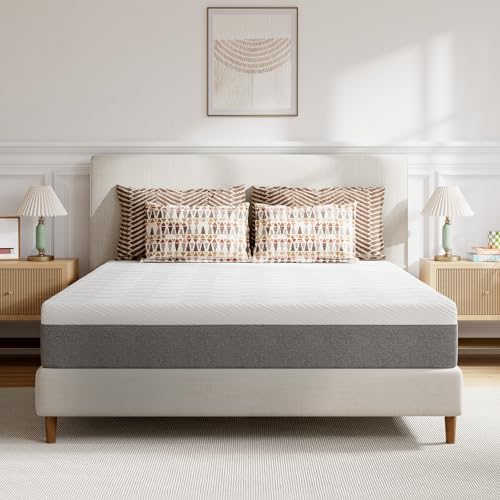 Novilla King Size Mattress 10 Inch, Gel King Memory Foam Mattress in a Box with Comfort Foam for Pressure Relief & Body Support & Cool Night Sleep, CertiPUR-US Certified