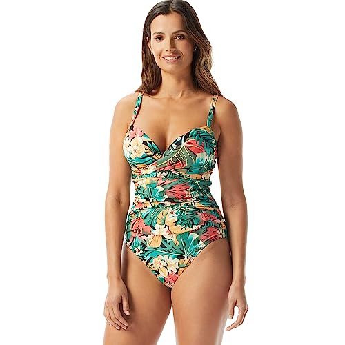 COCO REEF Enrapture Bra Sized Underwire One Piece Swimsuit with Molded Push Up Cups